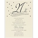 21st Confetti Birthday Party Invitation