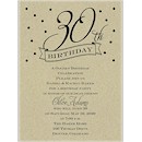 30th Confetti Birthday Party Invitation