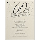 60th Confetti Birthday Party Invitation