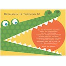 Alligator Alley Birthday Party Invitation