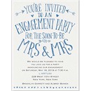 Almost Mrs. And Mrs. Engagement Party Invitation