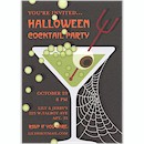 Apple Martini Spooky Style Halloween Invitation