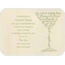 Bachelorette Martini Glass Party Invitation