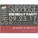 Birthday Caper in Black Birthday Party Magnet
