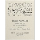 Birthday Monster Bash Birthday Party Invitation
