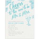 Bubbly Cheers Engagement Party Invitation