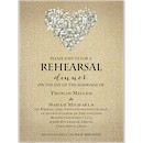 Burlap Blossoms Rehearsal Dinner Invitation