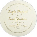 Circle Flair Engagement Party Invitation
