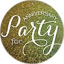 Circle Party Anniversary Party Invitation
