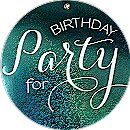 Circle Party Birthday Party Invitation