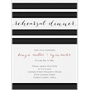 Classic Stripes Rehearsal Dinner Invitation