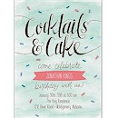 Cocktails and Cake Birthday Party Invitation