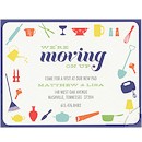 Colorful Kitchen Tools Moving Announcement