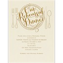 Dinner Classic Rehearsal Dinner Invitation