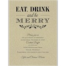 Eat Drink Merry Party Invitation