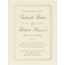 Elegant Dining Rehearsal Dinner Party Invitation