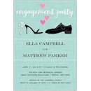 Engagement Shoes Blue Engagement Party Invitation