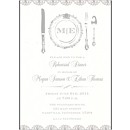 Fine China Rehearsal or Dinner Party Invitation