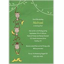 Funny Monkeys Birthday Party Invitation