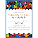 Geometric Suite D Party Invitation