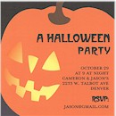 Jack-o-Lantern Halloween Party Invitation