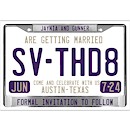 License Plate Suite C Party Invitation