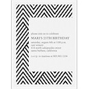 Modern Chevron Party Invitation