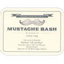 Mustache Bash Bachelor Party Invitation