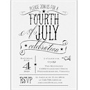 Patriotic Type Party Invitation