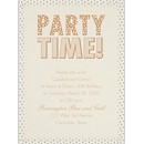 Pearly Confetti Party Invitation