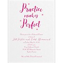 Practice Makes Perfect Rehearsal Dinner Invitation