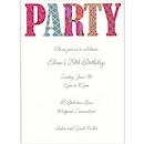 Pretty Patterned Party Invitation