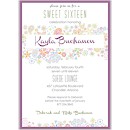 Retro Floral Suite D Party Invitation