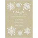 Rustic Snowflakes Party Invitation