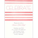Striped Style Party Invitation