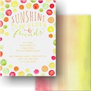 Sunshine Dots Party Invitation