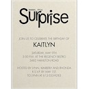 Surprise Party Birthday Party Invitation