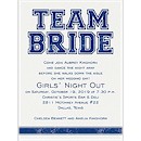 Team Bride Bachelorette Party Invitation