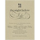 The Night Before I Do Rehearsal Dinner Invitation