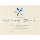 Utensil Temptation Rehearsal Dinner Invitation