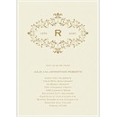 Wreath of Filigree Anniversary Party Invitation