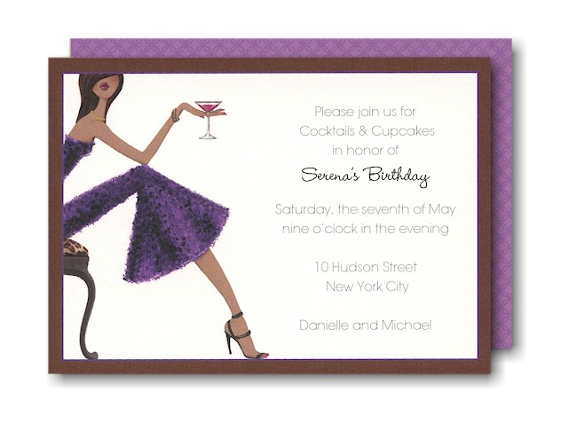 Cocktail Chic Birthday Party Invitation