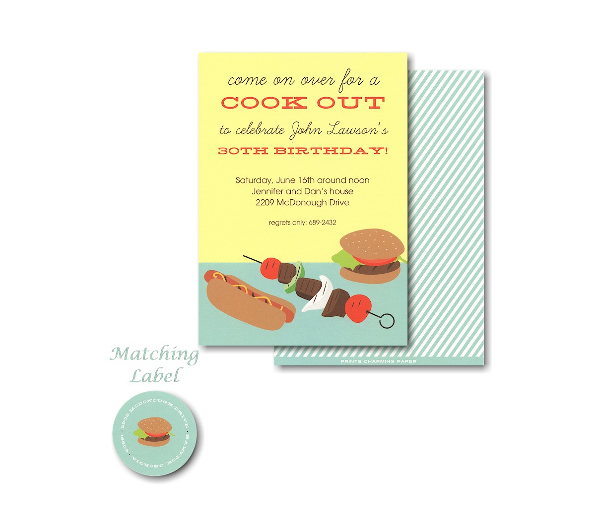 Cookout Birthday Party Invitation