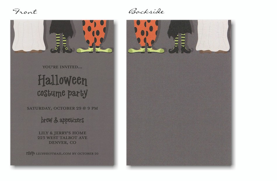 Costume Party Halloween Party Invitation