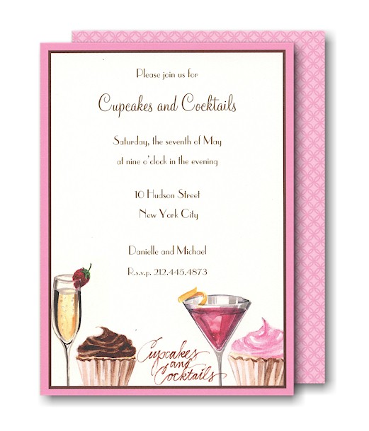 Cupcakes & Cocktails Party Invitation