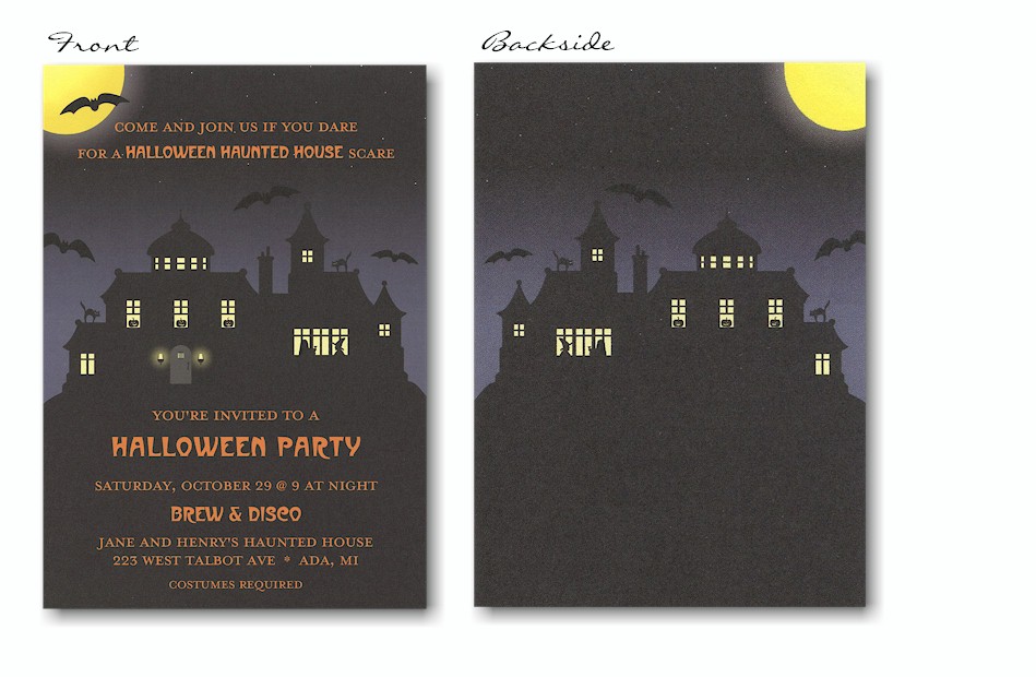 Halloween Night Party Halloween Invitation