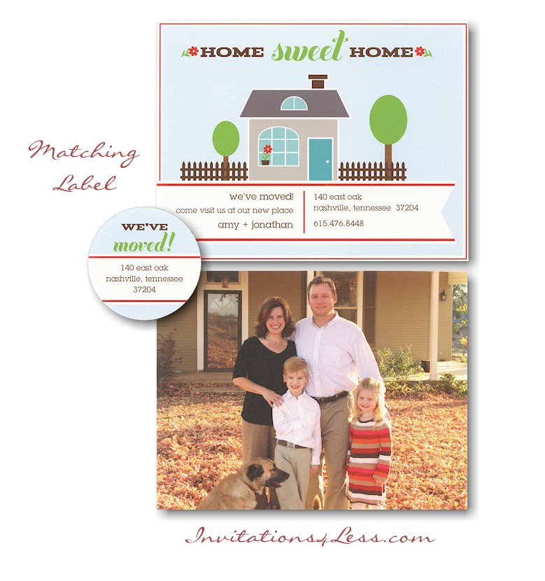 Home Sweet Home Photo Moving Announcement