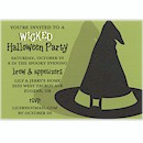 Bewitched Wicked Hat Halloween Party Invitation