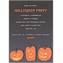 Jack-o-Lantern Trio Halloween Party Invitation