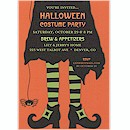 Witch's Dress Halloween Party Invitation